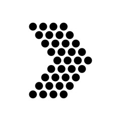 Arrow outline icon isolated. Symbol, logo illustration for mobile concept and web design.