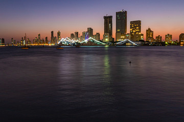 Obraz premium skyline from Cartagena bay in Colombia