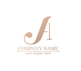 Letter logo or monogram. For your business. Vector sign.