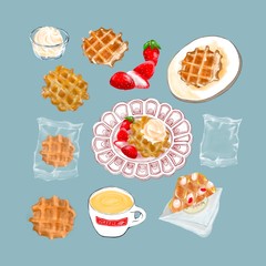 waffle illustration