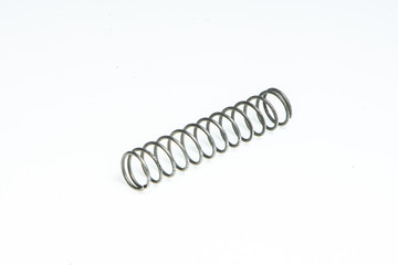 Detail of a small metal spring