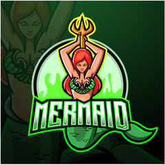 Mermaid's esport gaming logo design