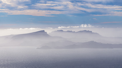 Fototapeta na wymiar mountains in ocean Santo Antao Island, Cabo Verde