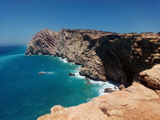 Cliffs near toTripiti Beach. Gavdos Island. Greece
