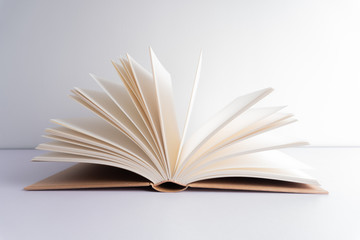 Book with low light for educational concept.
