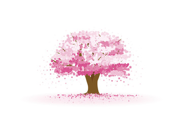 さくら散る桜の木