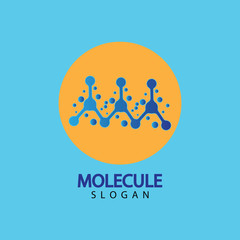 Molecule vector illustration design