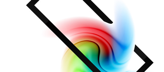 Abstract background, fluid mixing gradient liquid style colors composition. Vector Illustration For Wallpaper, Banner, Background, Card, Book Illustration, landing page