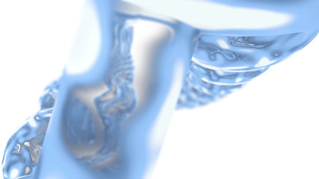 Animation of changes in the DNA structure. Scientific genetic engineering. Biological programming of the cells of the GMO.  - Powered by Adobe