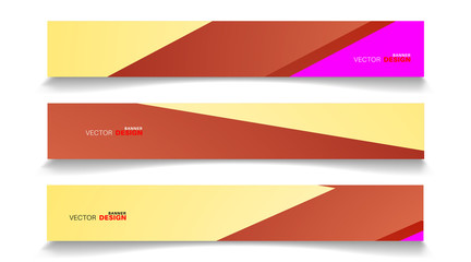 set banner abstract background . vector editable for your design