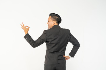 Businessman potrait with white background