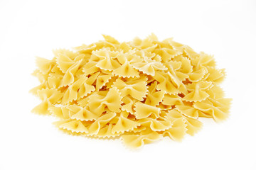 edible yellow pasta farfalle butterflies durum wheat