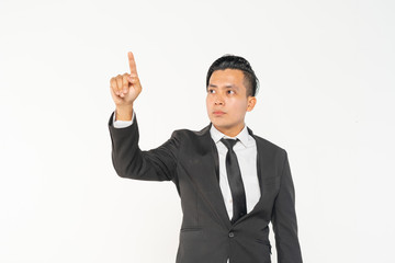 Businessman potrait with white background