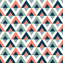 Decorative Scandinavian geometric modern pattern for the background, tile and textiles. It is assembled from modular parts. Vector. Seamless.