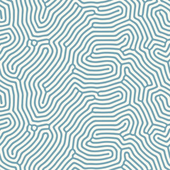 Seamless vector abstract pattern with rounded irregular compound lines, inspired by nature. Modern repeatable background.