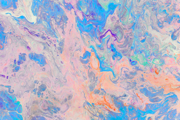  multicolored abstract mixed background. Liquid acrylic painting