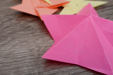 Colorful Origami Paper Stars
