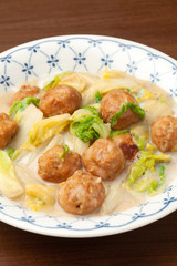白材のクリーム煮