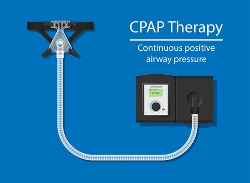 Continuous positive airway pressure (CPAP) therapy treatment obstructive sleep apnea hose mask nosepiece treat