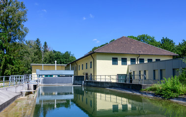 Wasserkraftwerk am Lochbach in Augsburg