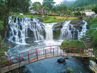 aerial view of mountain with beautiful scenery.