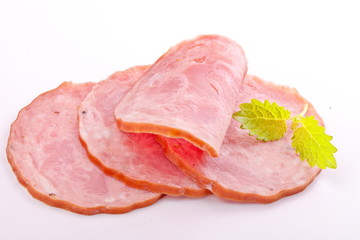 Plastry kiełbasy żywieckiej © Joanna