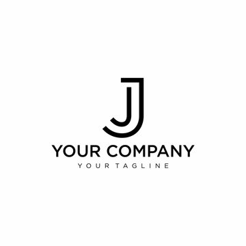 Simple logo design of letter J with white background - EPS10 - Vector.