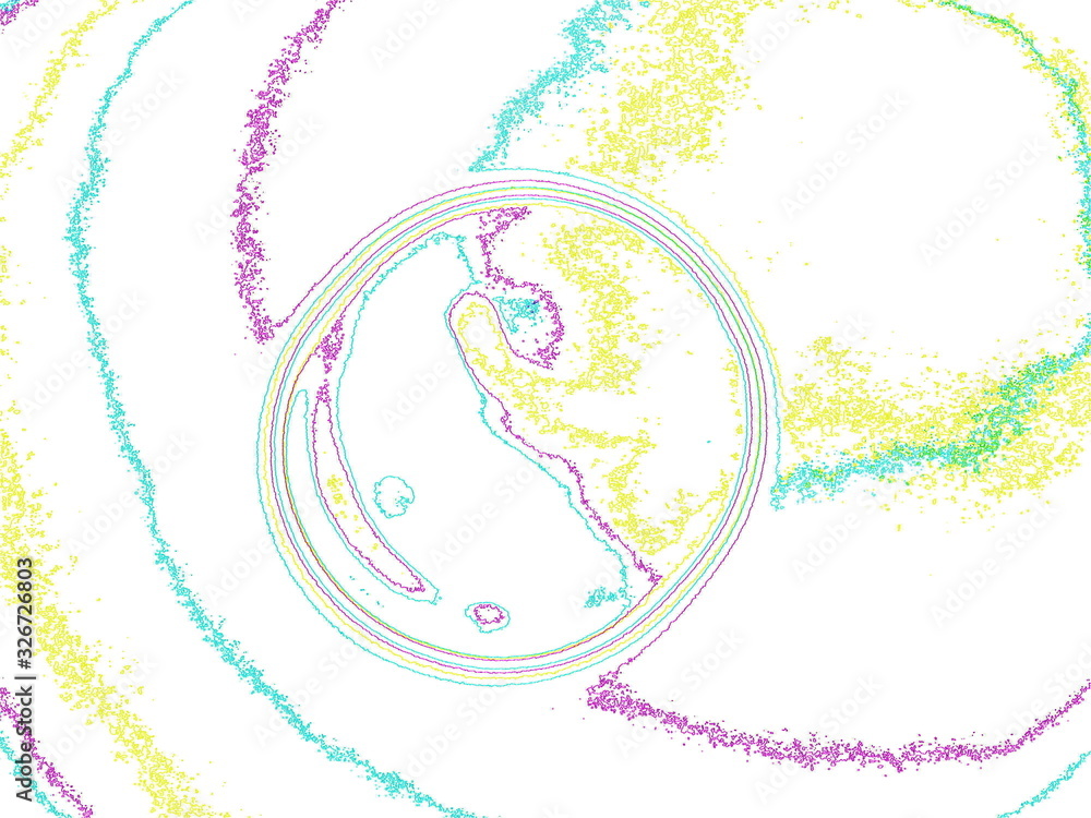 Poster abstract simple dynamic pattern of light multicolored background. colorful wallpaper in grungy style