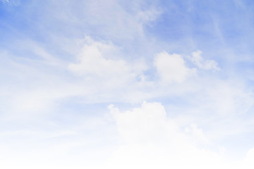 Blue sky with cloud bright at. Border, Thailand - Malaysia