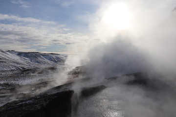 Gorące źródła, Islandia © Monika