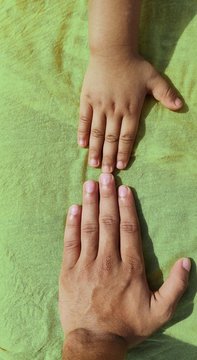 hands of bride and groom