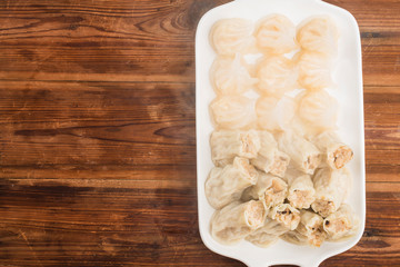 A plate of fresh singed wheat