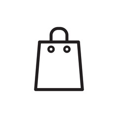 shopping bag icon in trendy flat style 