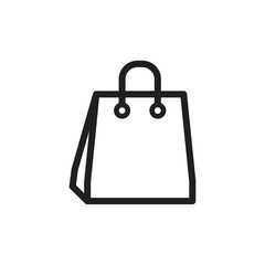 shopping bag icon in trendy flat style 