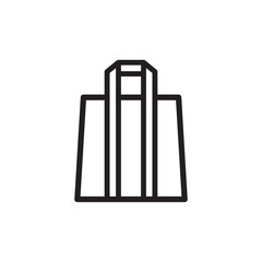 shopping bag icon in trendy flat style 