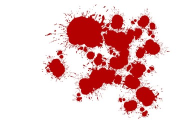 red blood stain grunge background with copy space for your text
