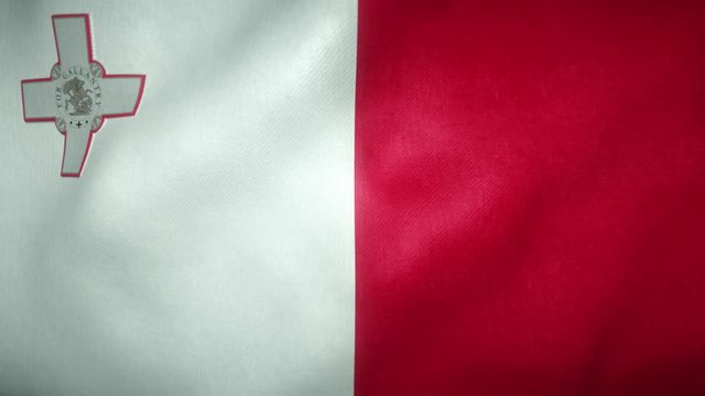 flag of malta waving in the wind