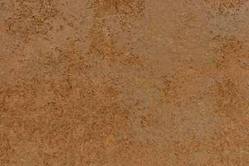 Surface of an old completely rusty metal sheet