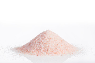 Pink Himalayan sea salt fine grain and crystals
