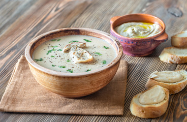 Creamy mushroom soup