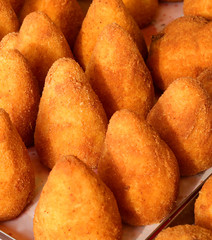 fried stuffed balls of rice called ARANCINO in Italian Language