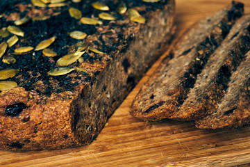 sliced homemade baked bread