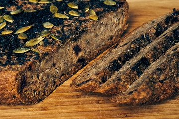 sliced homemade baked bread