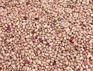 background of beans for sale in the vegetable market