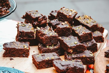 cake with chocolate