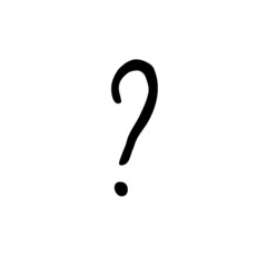 question icon in doodle style in vector. question sign vector.