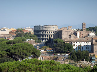 Fototapeta na wymiar Rome Colisée