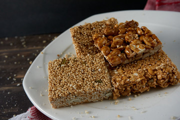 Dulce de amaranto y cacahuete mexicano