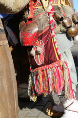 Moscow Maslenitsa Festival. Traditional national celebration in russian folk style. Slavic...