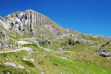 National Park Durmitor, a mountain pass, Montenegro
